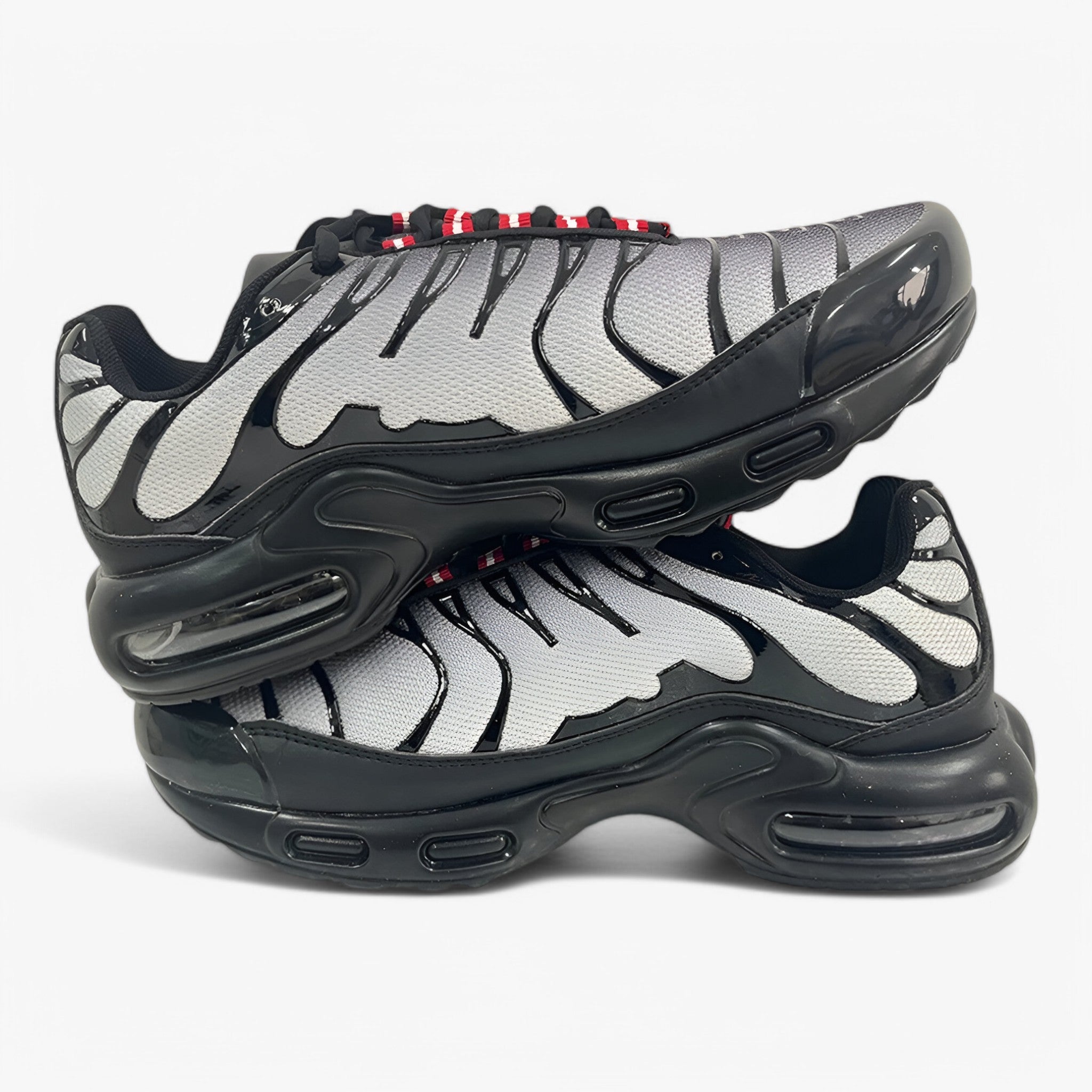 Scarpe da ginnastica comode per uomo con rete traspirante - Grigio nero - comode ginnastica Men's Shoes rete scarpe scarpe ginnastica shoes shoes for men training shoes traspirante uomo - Concept Palermo