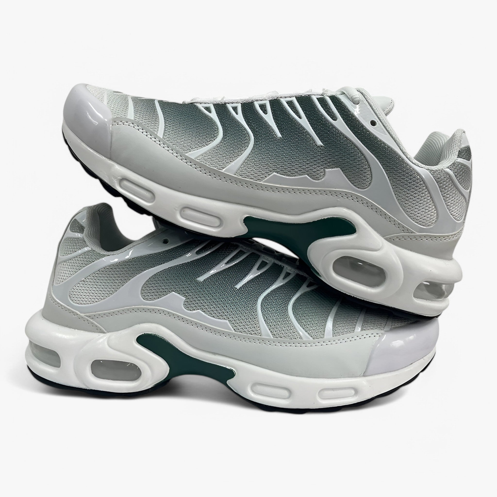 Scarpe da ginnastica comode per uomo con rete traspirante - Bianco verde - comode ginnastica Men's Shoes rete scarpe scarpe ginnastica shoes shoes for men training shoes traspirante uomo - Concept Palermo