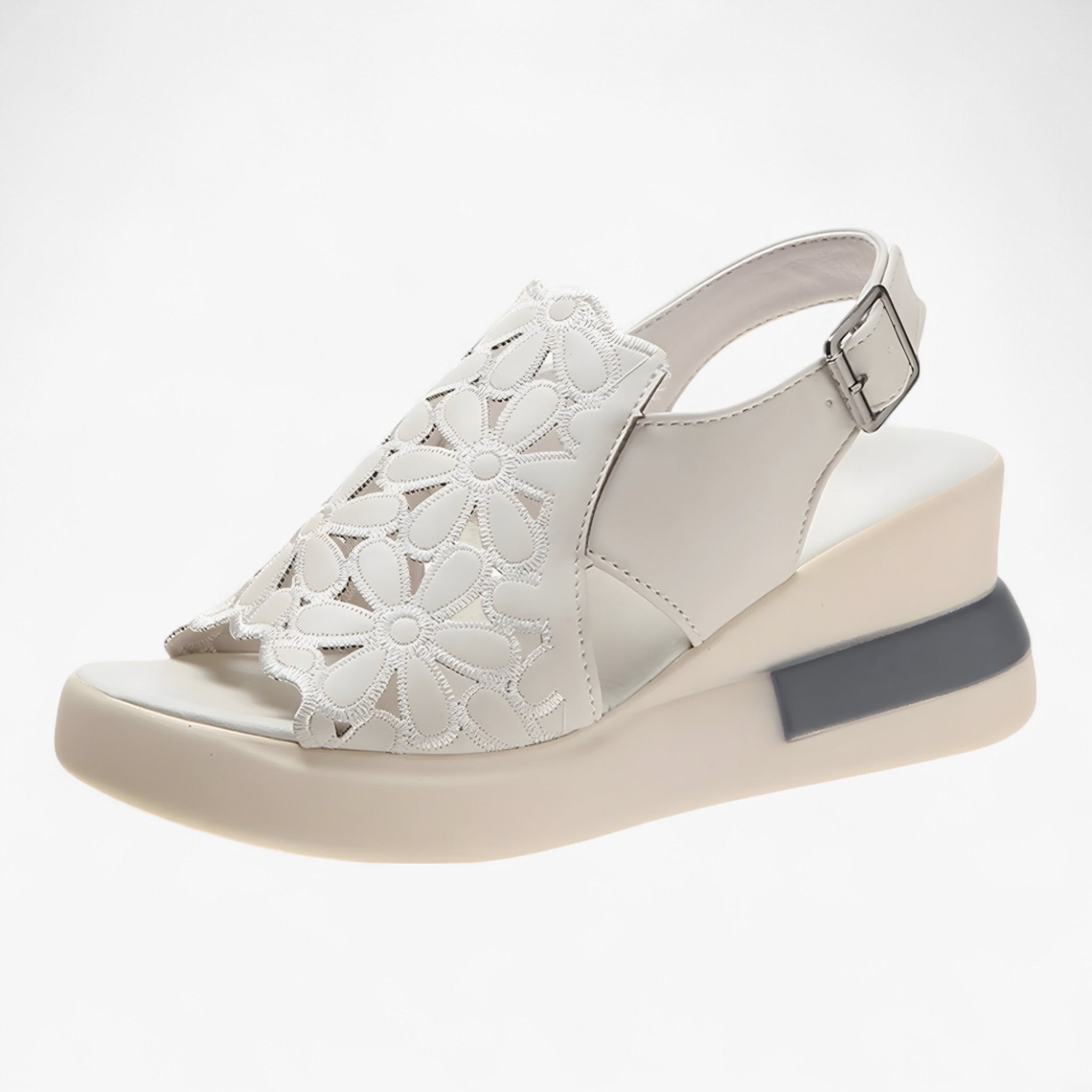 Sandalias cómodas para mujer en piel auténtica - Varios colores y tallas disponibles