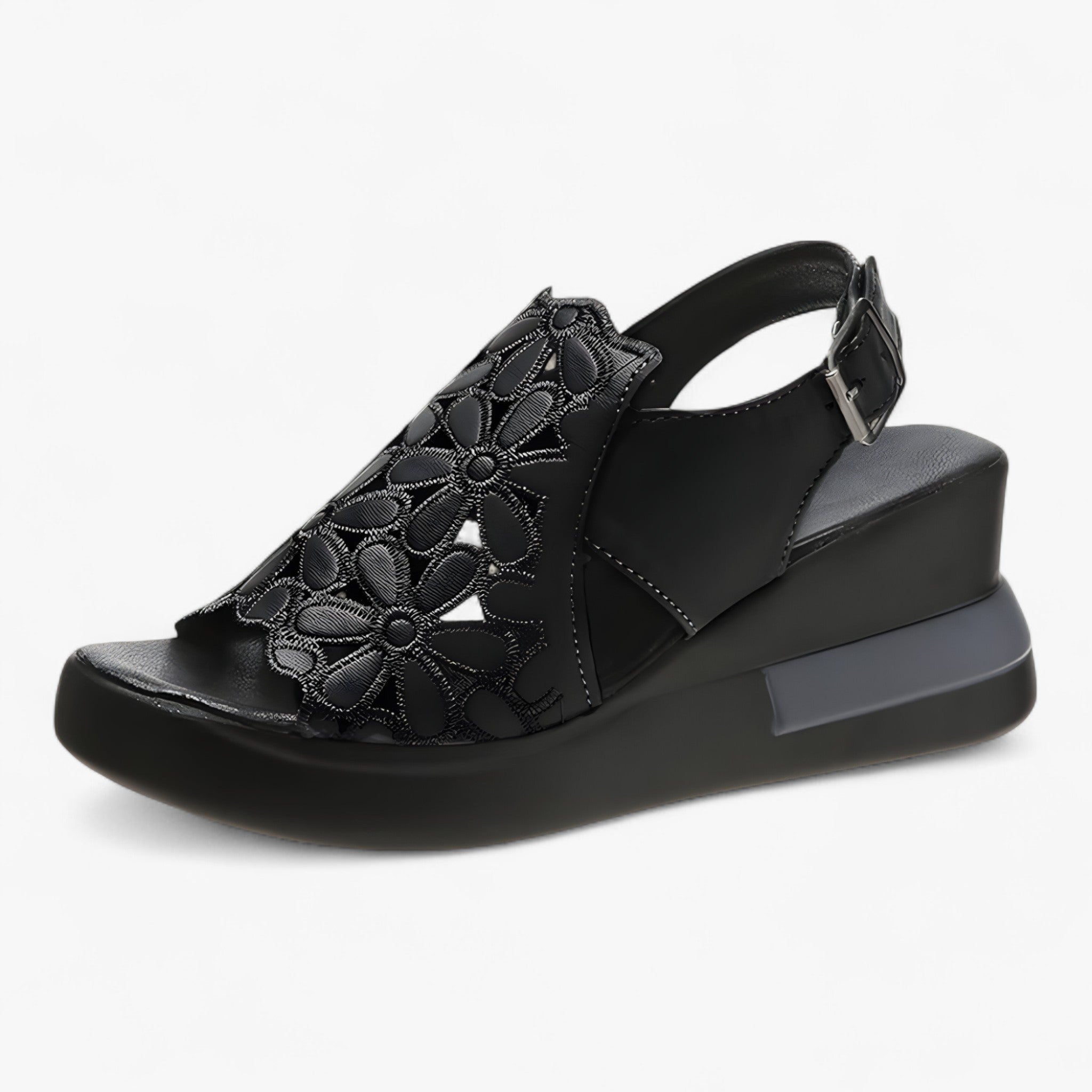 Sandalias cómodas para mujer en piel auténtica - Varios colores y tallas disponibles