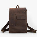 Mochila de cuero de lujo dorada