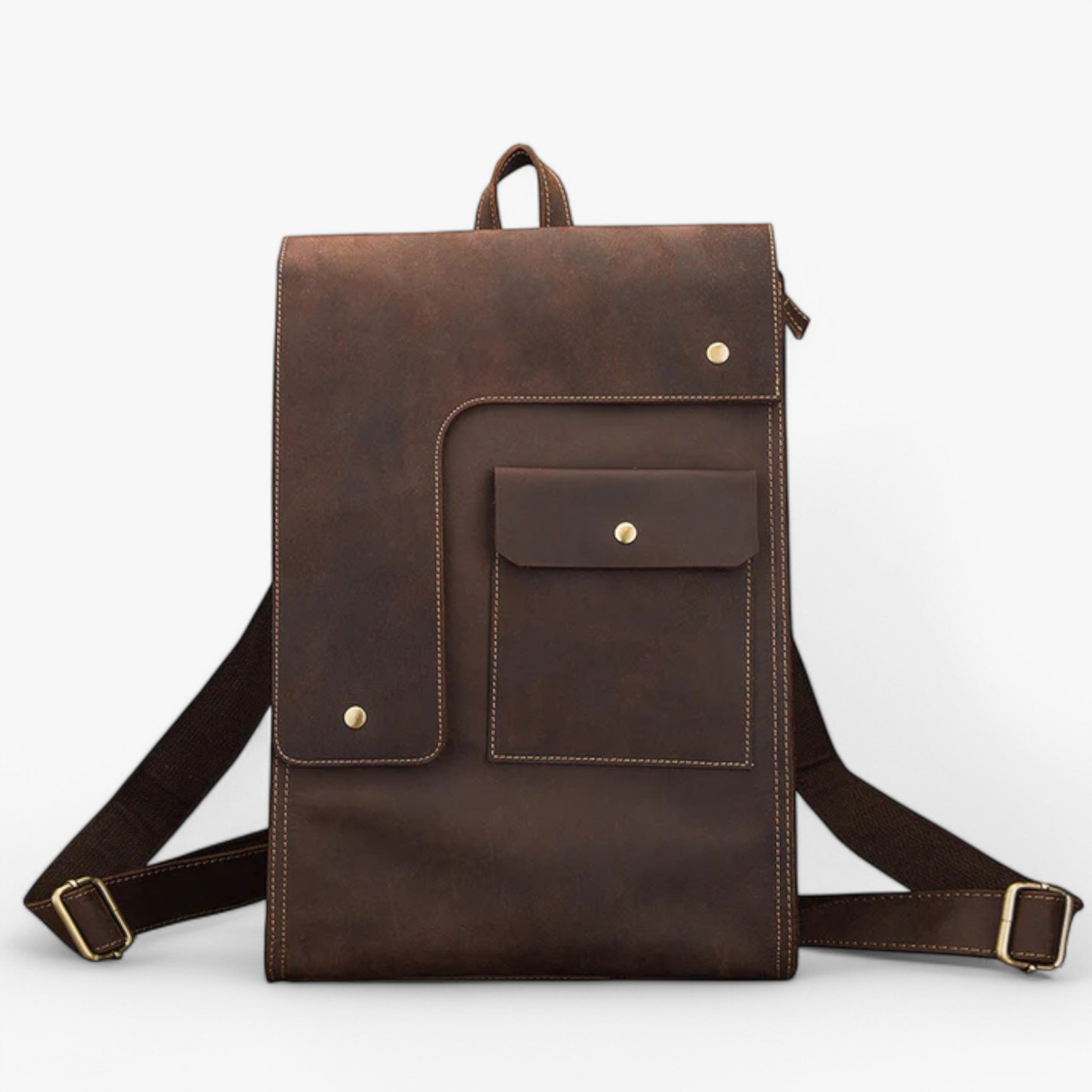 Zaino in pelle di lusso Oro - Marrone scuro - accessoires bags pelle tassen zaino zaino pelle - Concept Palermo