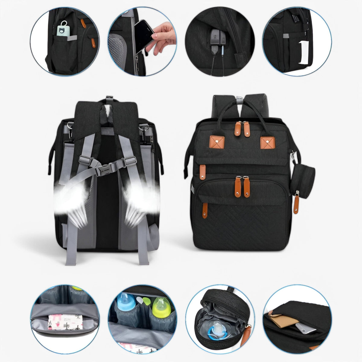 Zaino per bambini con fasciatoio - Alta Qualita, Consegna Rapida - - Backpacks Bags Unisex - Concept Palermo