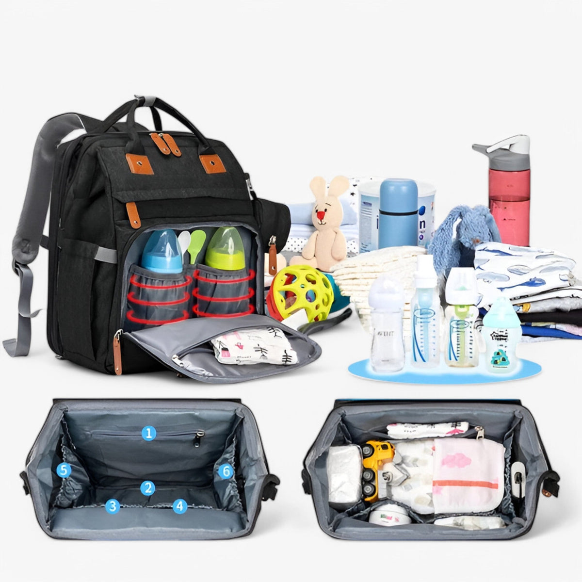 Zaino per bambini con fasciatoio - Alta Qualita, Consegna Rapida - - Backpacks Bags Unisex - Concept Palermo