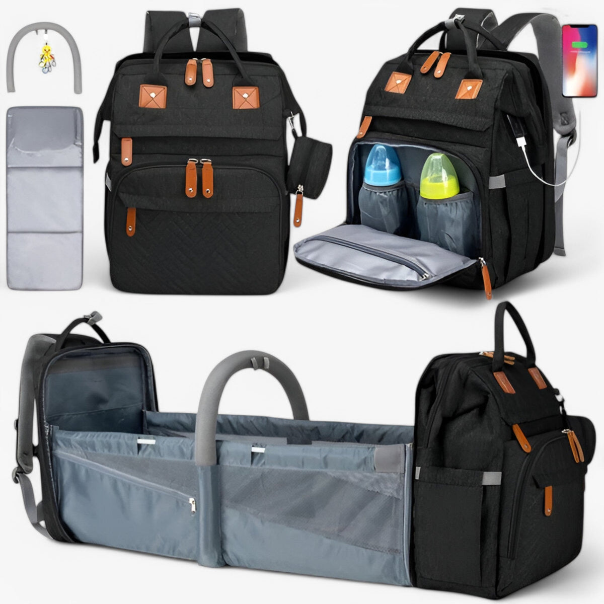 Zaino per bambini con fasciatoio - Alta Qualita, Consegna Rapida - - Backpacks Bags Unisex - Concept Palermo