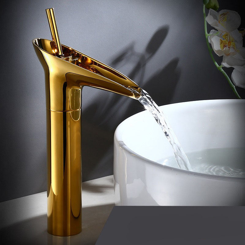 Waterfall rubinetto antico rubinetto per lavabo da bagno miscelatore per lavabo in ottone Donna - Oro alto - antico antique bathroom antique faucet bagno Bathroom Bathroom Faucets donna faucet brass basin Faucets home & garden lavabo miscelatore mixer taps ottone rubinetto sink faucet Waterfall faucet - Concept Palermo
