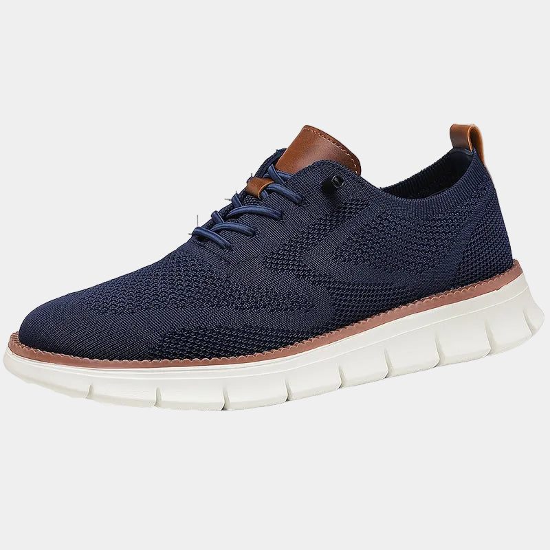 Sneakers da uomo con lacci in maglia
