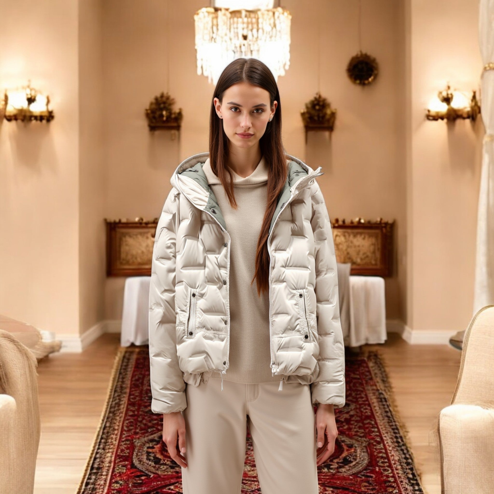 Giacca con cappuccio - Morbida e isolata Donna - - - Concept Palermo