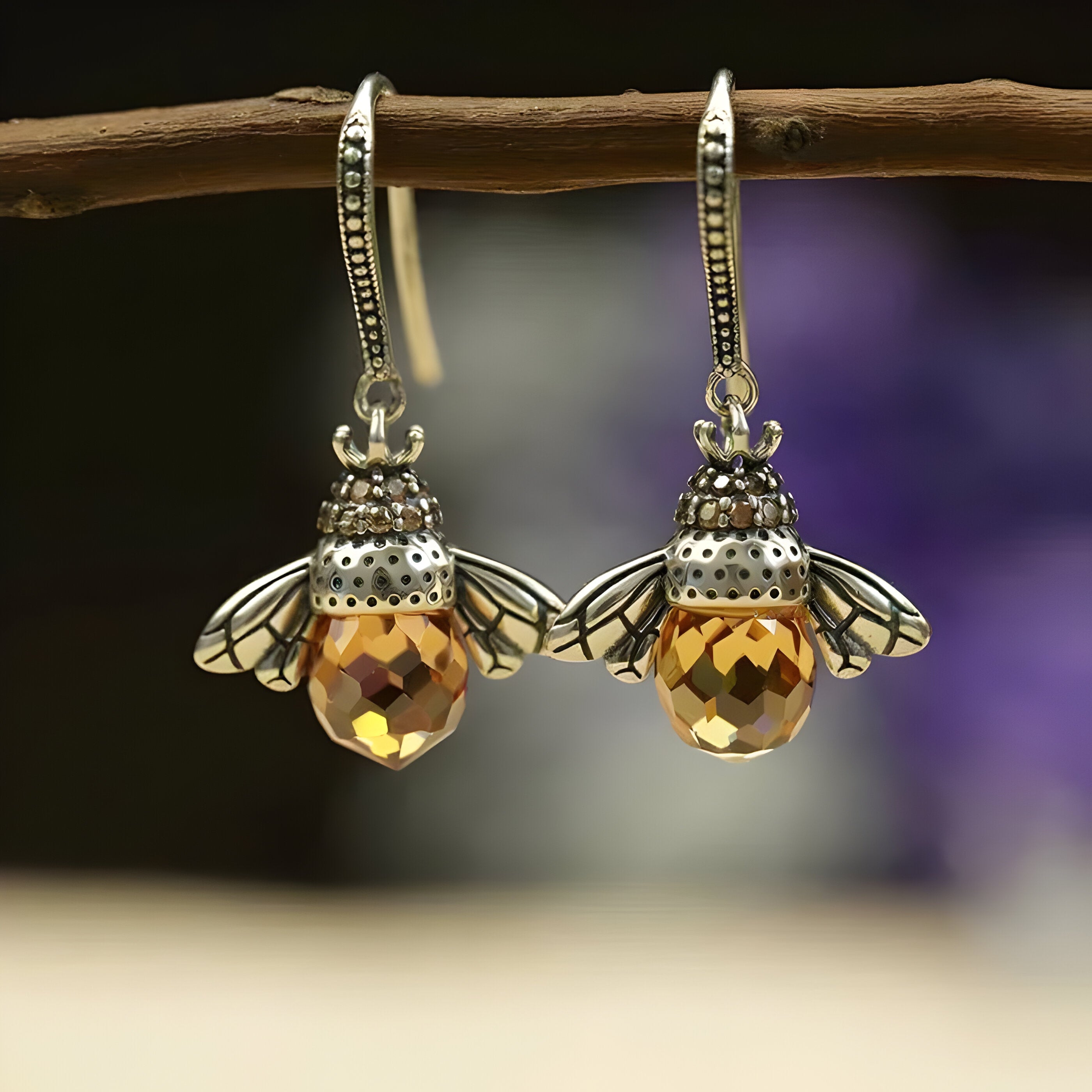 Orecchini a goccia di cristallo bee Donna - - cristallo donna Earrings Earrings for Women Girls goccia jewelry New Fashion Earrings orecchini orecchini goccia womens earring - Concept Palermo
