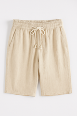 Lichte zomershorts van linnen met trekkoord Heren