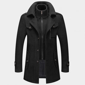 Giacca invernale Benjamin-Lange per uomini Uomo - Nero (5 pezzi ancora) M - benjamin Bestseller-tag giacca giacca invernale invernale lange Linen Men men's coats & jackets Old (Google) old_google Solid uomini uomo - Concept Palermo