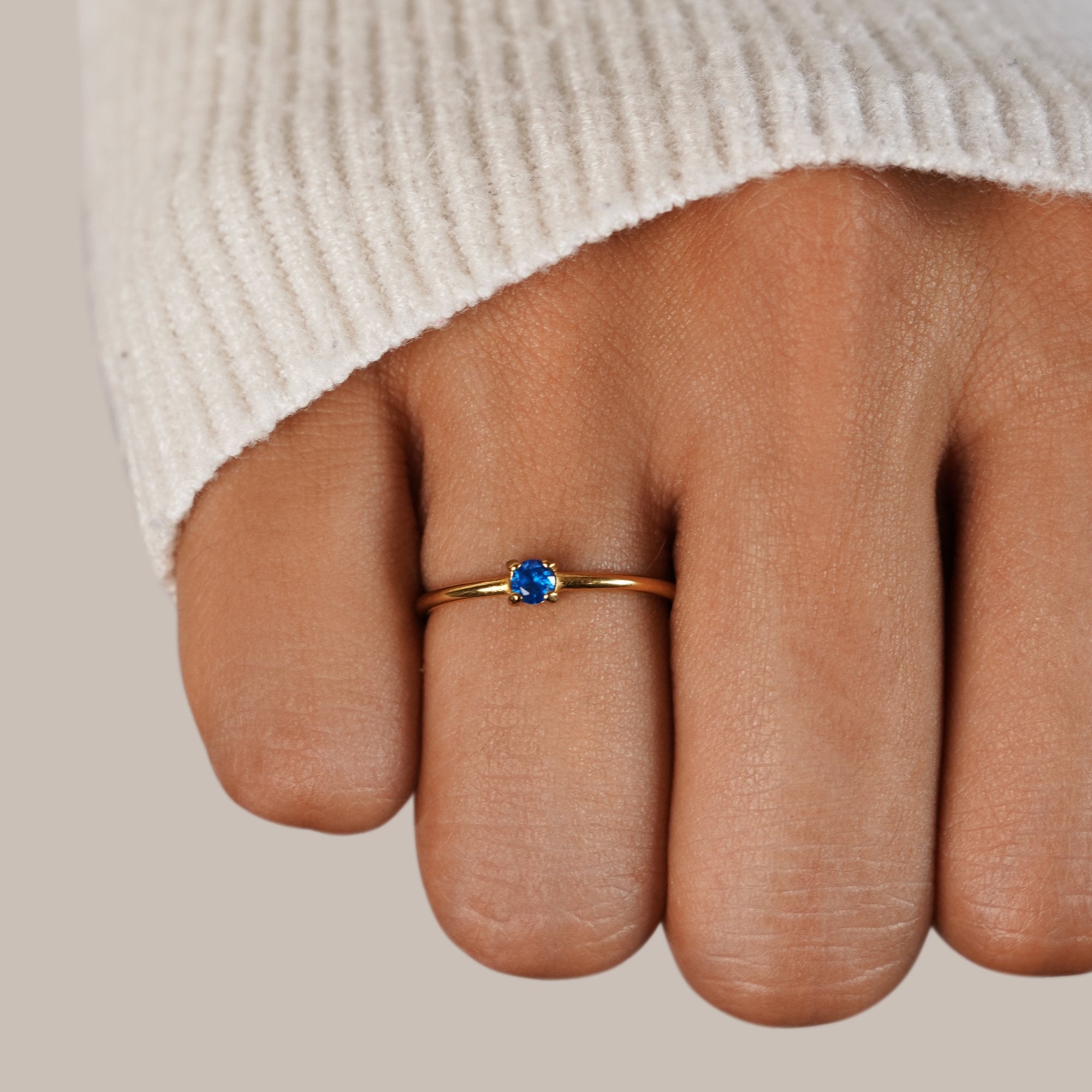 Anello in oro 18K con pietra del mese di nascita Uomo - - anello anello pietra August23 AV7 AV7+W AV7+W+AUG23 AV7+W+AUG23+SEP23 EverydayEssential EverydayEssentials gold HYPOALLERGENIC jewelry mese nascita New New Arrivals pietra Ring Stainless uomo - Concept Palermo