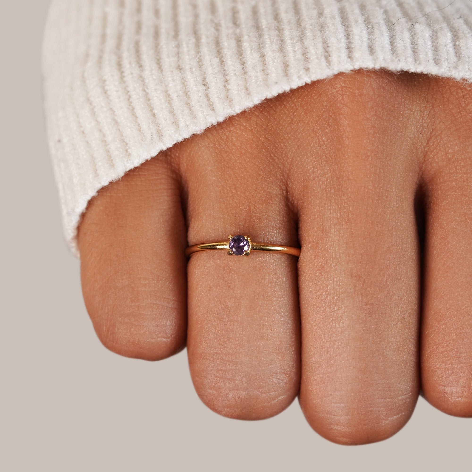Anello in oro 18K con pietra del mese di nascita Uomo - - anello anello pietra August23 AV7 AV7+W AV7+W+AUG23 AV7+W+AUG23+SEP23 EverydayEssential EverydayEssentials gold HYPOALLERGENIC jewelry mese nascita New New Arrivals pietra Ring Stainless uomo - Concept Palermo