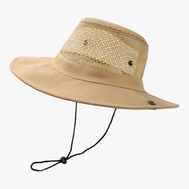Cappello Estivo Uomo Traspirante in Paglia con Falda Larga per Sole e Spiaggia - Khaki - cappello cappello estate estate hat hats Men Mens hat Polyester Spring Summer sun hat Sun Hats traspirante uomo - Concept Palermo
