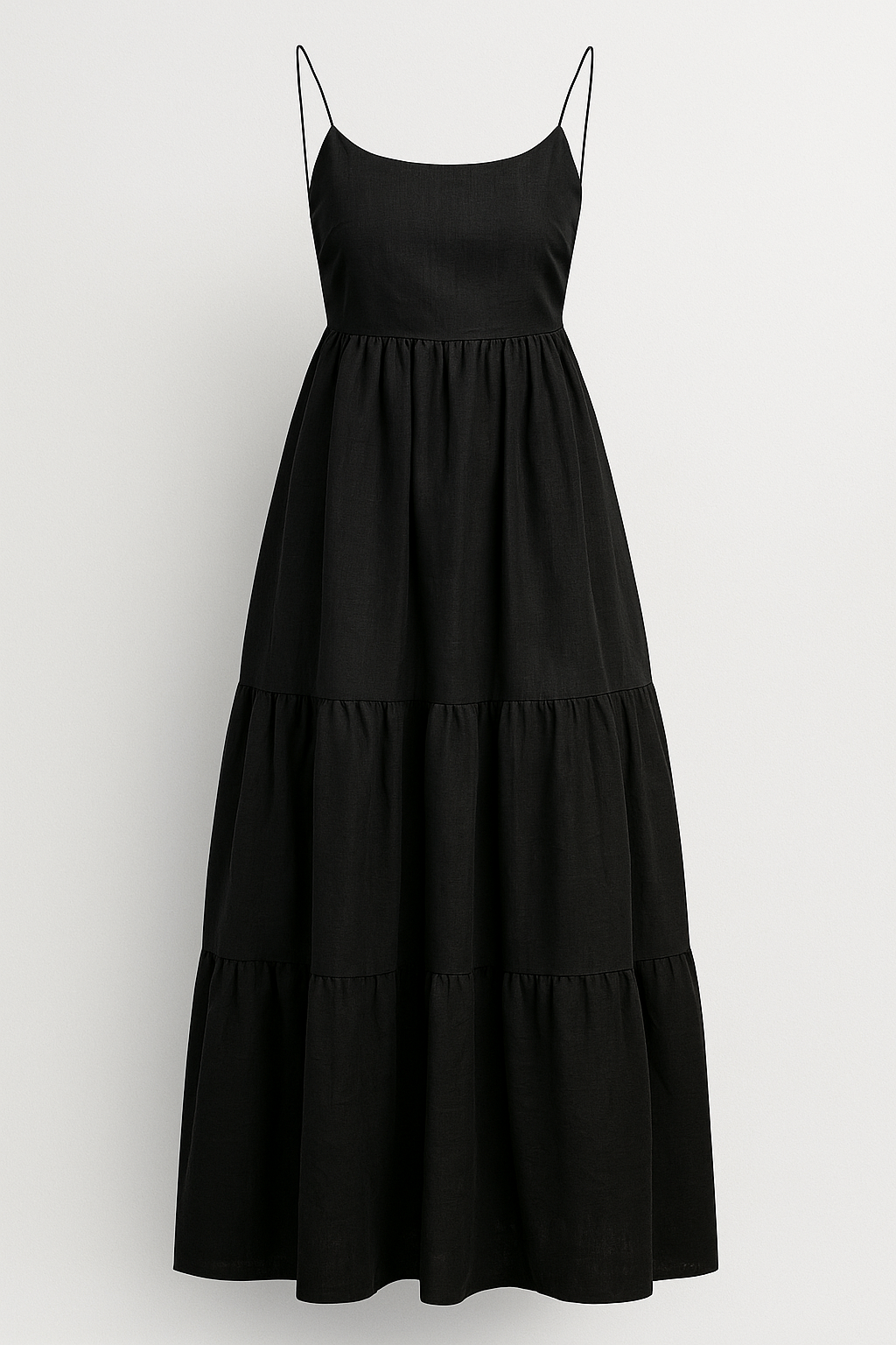 Vestito estivo Allesia con spalline sottili Donna - Nero - allesia day dresses donna Dresses estivo fashion female dress sottili spalline vestito vestito estivo women Women Dress - Concept Palermo