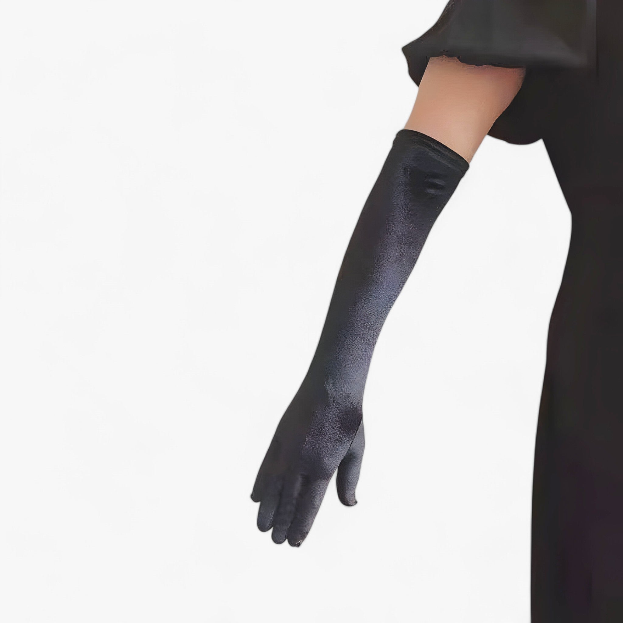 Guanti di velluto da donna - stile retrò e calore - Nero 44cm Taglia unica - calore donna gloves & mittens guanti guanti velluto retr stile velluto - Concept Palermo