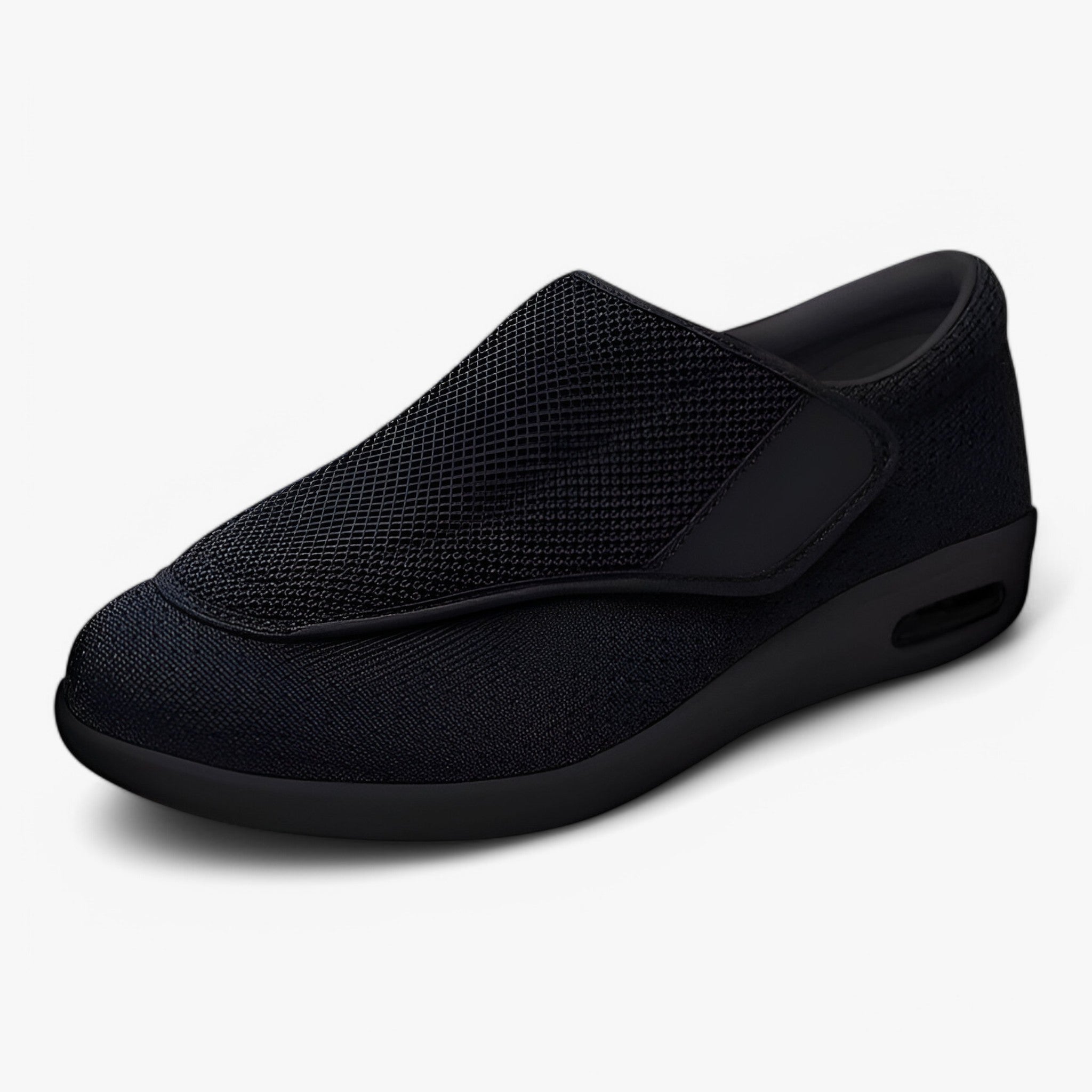 Scarpe Uomo Nere Traspiranti Ammortizzate: Leggere, Comode per Camminata e Tempo Libero - Completamente nero - ammortizzate comfort leggere scarpe scarpe comfort schoenen shoes uomo - Concept Palermo