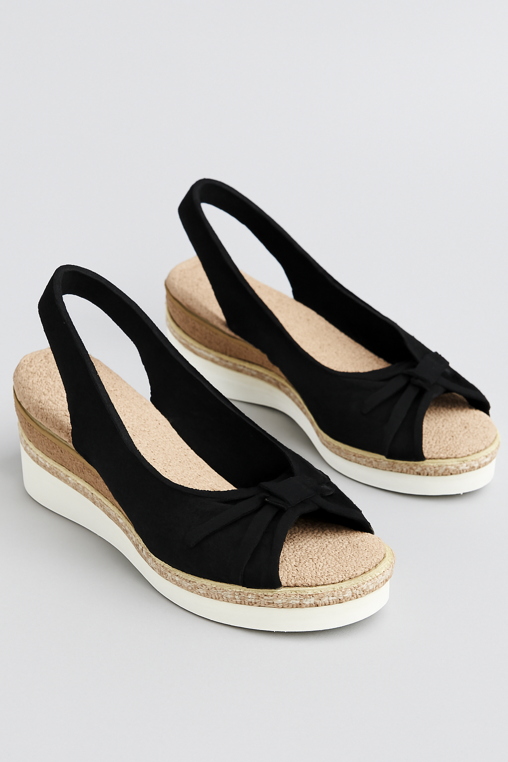 Sandali Donna Estivi con Fiocco in Corda, Comodi e alla Moda - Nero - 100425 110425 comodi corda donna estivi fiocco sandali sandali fiocco sandals shoes women - Concept Palermo