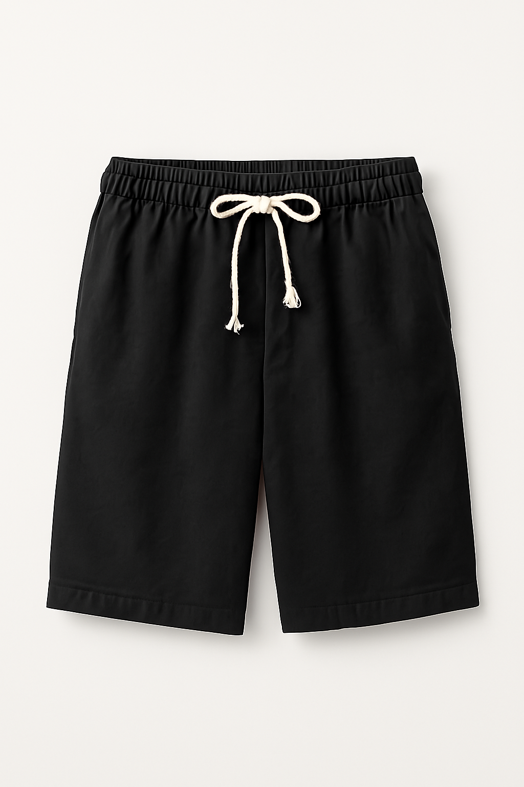 Pantaloncini estivi leggeri in lino con coulisse Uomo - Nero - coulisse estivi leggeri lino pantaloncini pantaloncini estivi short shorts shorts for men uomo - Concept Palermo