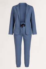 Elegante damespak compleet met blazer en casual chique joggerbroek