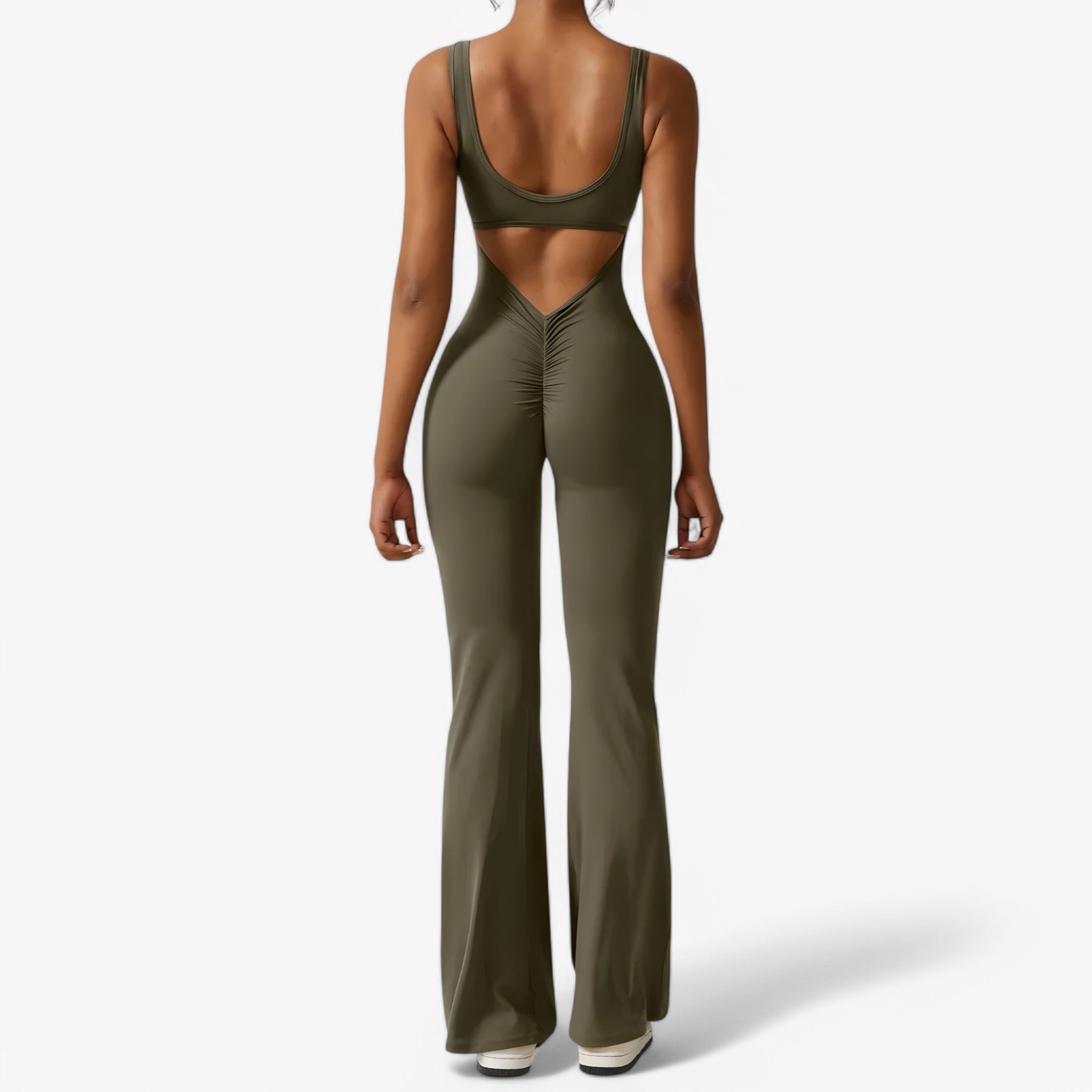 Jumpsuit Elegante Nera con Scollo a V Profondo da Donna - - Bestsellers Dames jumpsuit Kleding one-pieces scollo udligende - Concept Palermo