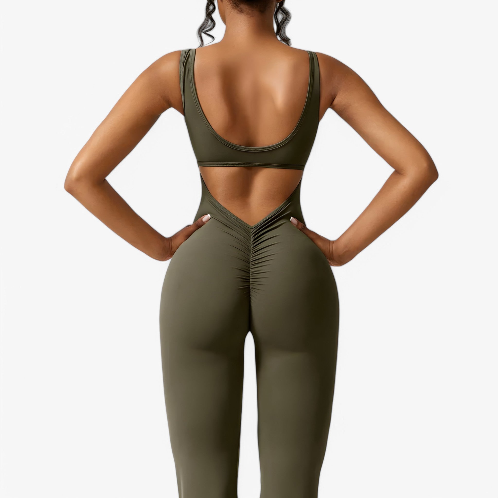 Jumpsuit Elegante Nera con Scollo a V Profondo da Donna - - Bestsellers Dames jumpsuit Kleding one-pieces scollo udligende - Concept Palermo