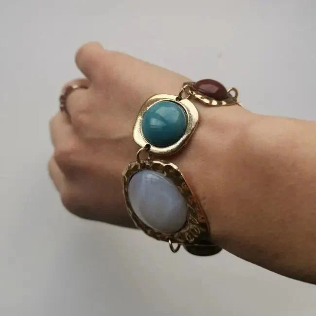 Bracciale Donna Argento Anticato Regolabile Boho Chic Vintage con Ciondoli Etnici - - bohémien bracciali bracciali etnici BRACELETS bracelets for women ciondoli donna etnici jewelry - Concept Palermo