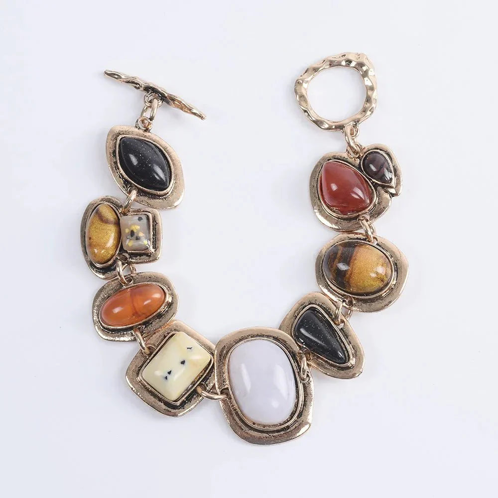 Bracciale Donna Argento Anticato Regolabile Boho Chic Vintage con Ciondoli Etnici - F - bohémien bracciali bracciali etnici BRACELETS bracelets for women ciondoli donna etnici jewelry - Concept Palermo