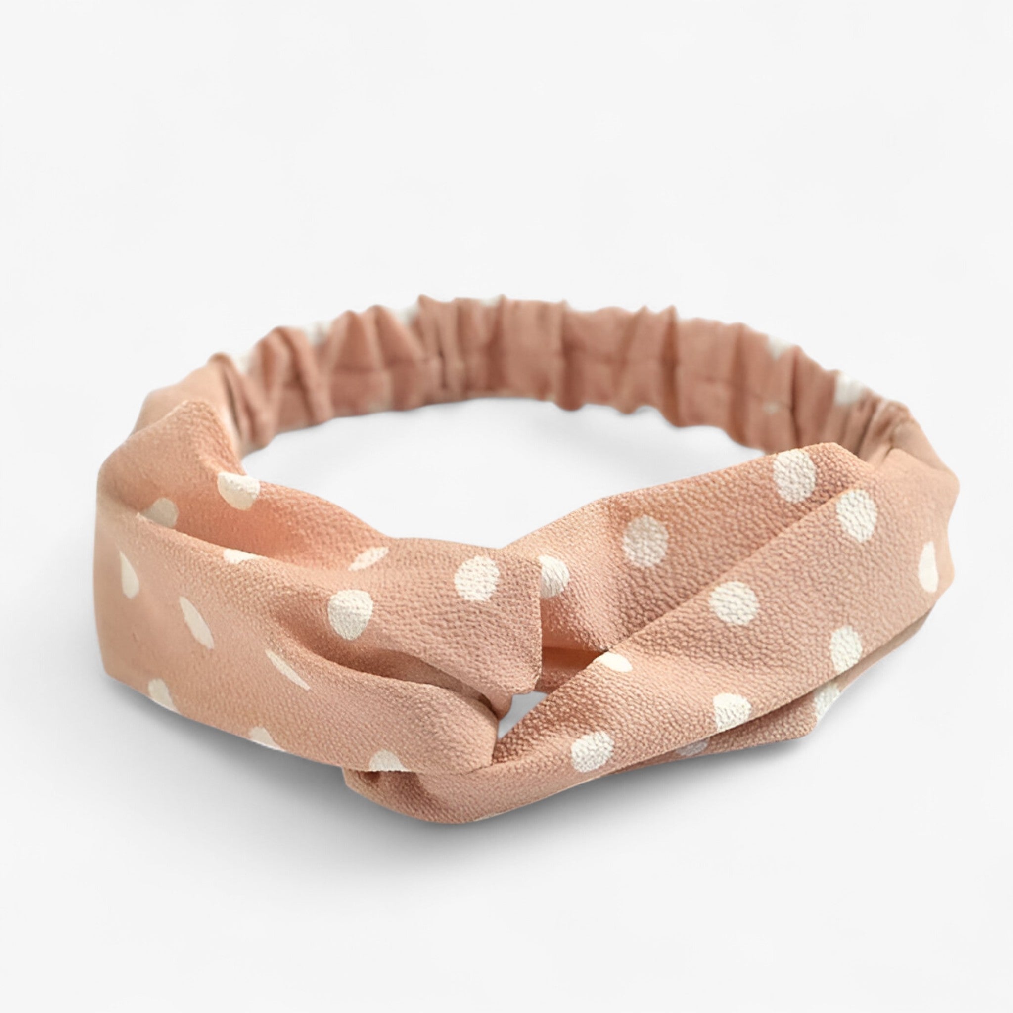 Bandana Fascia Capelli Donna Stampa Bohemien Vintage Floreale Multicolore - Puntini rosa - bandana bohemien fascia fascia con stampa bohemien bandana vintage - € fascia stampa headband stampa vintage - Concept Palermo