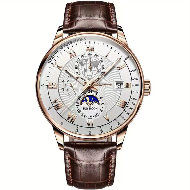 PhaseClock - orologi meccanici da uomo con un tocco di lusso - Oro Rosa Bianco - accessoires horloges meccanici orologi phaseclock tocco uomo watches - Concept Palermo