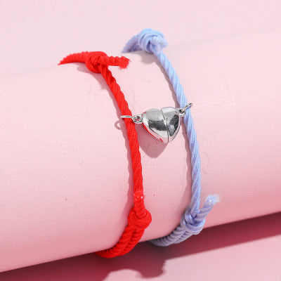 Braccialetto Magnetic Love® (2 pezzi) Uomo - Rosso + Blu - braccialetto braccialetto magnetic BRACELETS couple bracelet jewelry love magnetic pezzi uomo - Concept Palermo