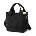 Bolso bandolera CanvasBag™ pequeño beige para mujer en tela elegante, casual y versátil con cremallera