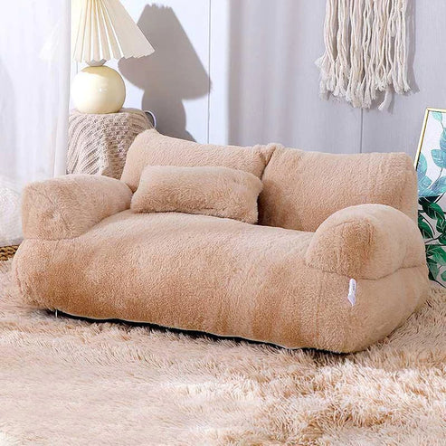 Copridivano Calmante per Animali Domestici Grigio Chiaro - Comfort Rilassante per Divano - Microfibra