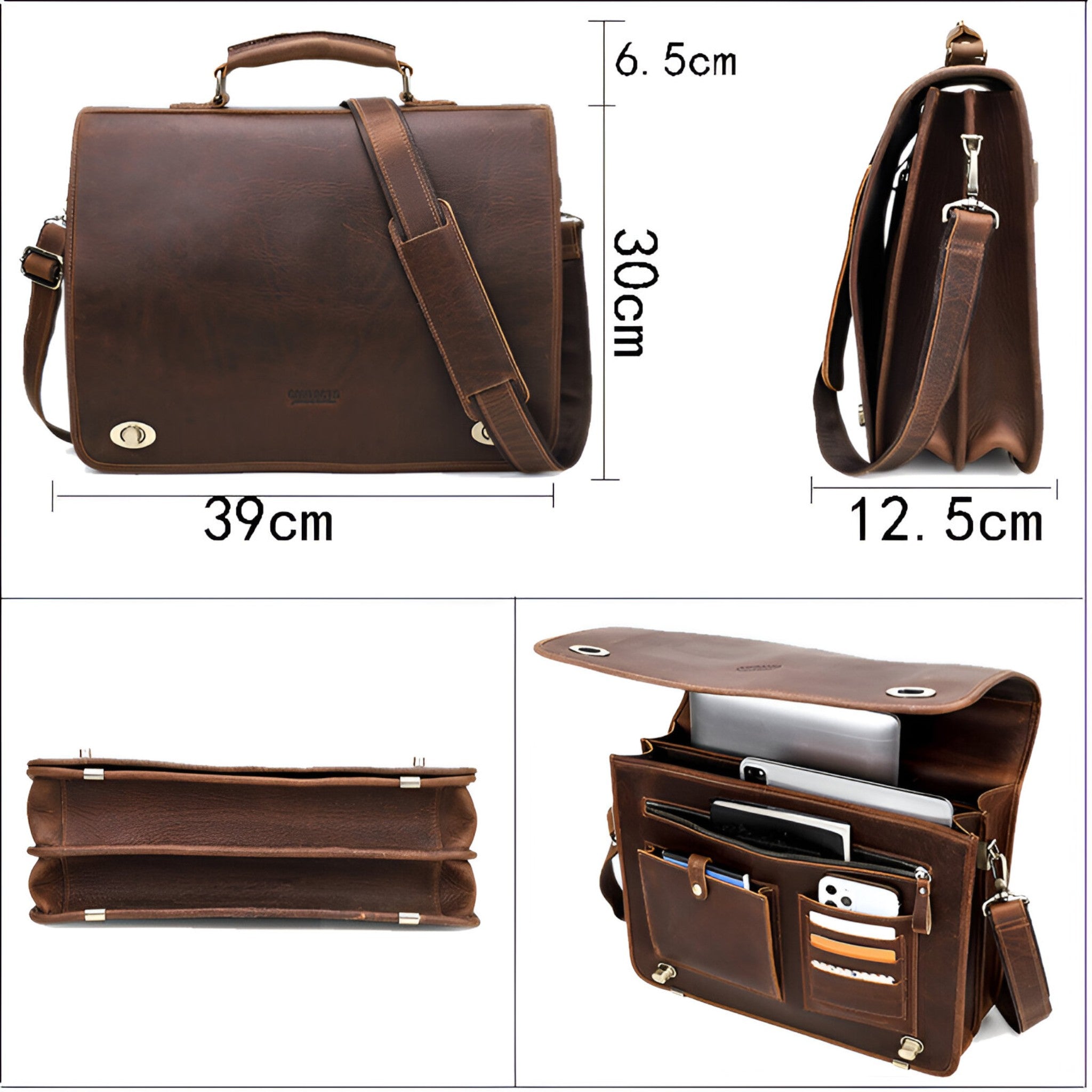 Valigetta in Pelle da Uomo - - accessoires bags pelle tassen uomo valigetta valigetta pelle - Concept Palermo