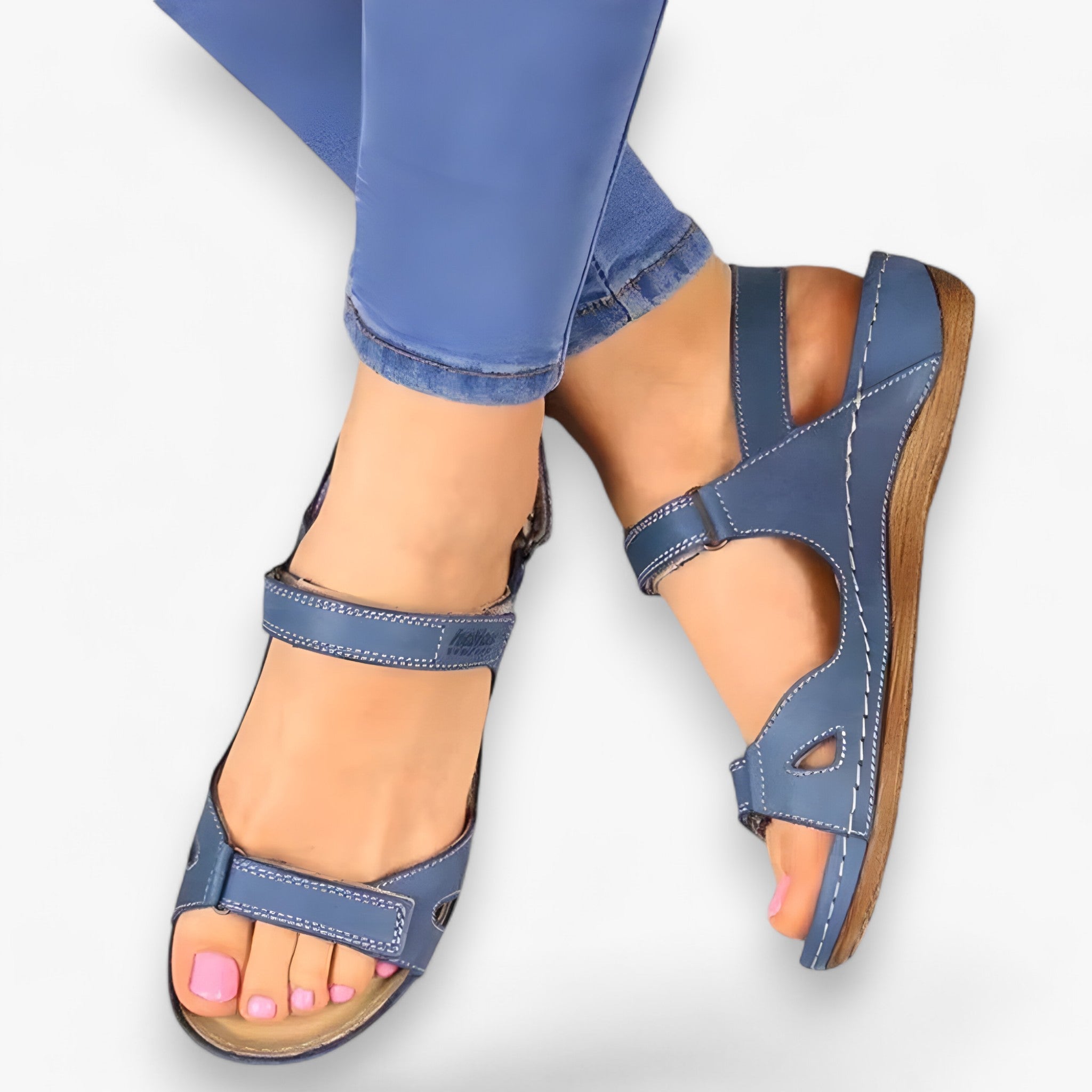 Sandali Ortopedici Uomo in Pelle Nera con Supporto Arco Plantare - - Footwear ortopedici sandali sandali ortopedici sandals uomo women - Concept Palermo