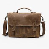 Vintage Lederschultertasche für Damen