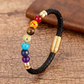 Pulsera 7 Chakras en piedras naturales, cristales para equilibrio energético hombre/mujer