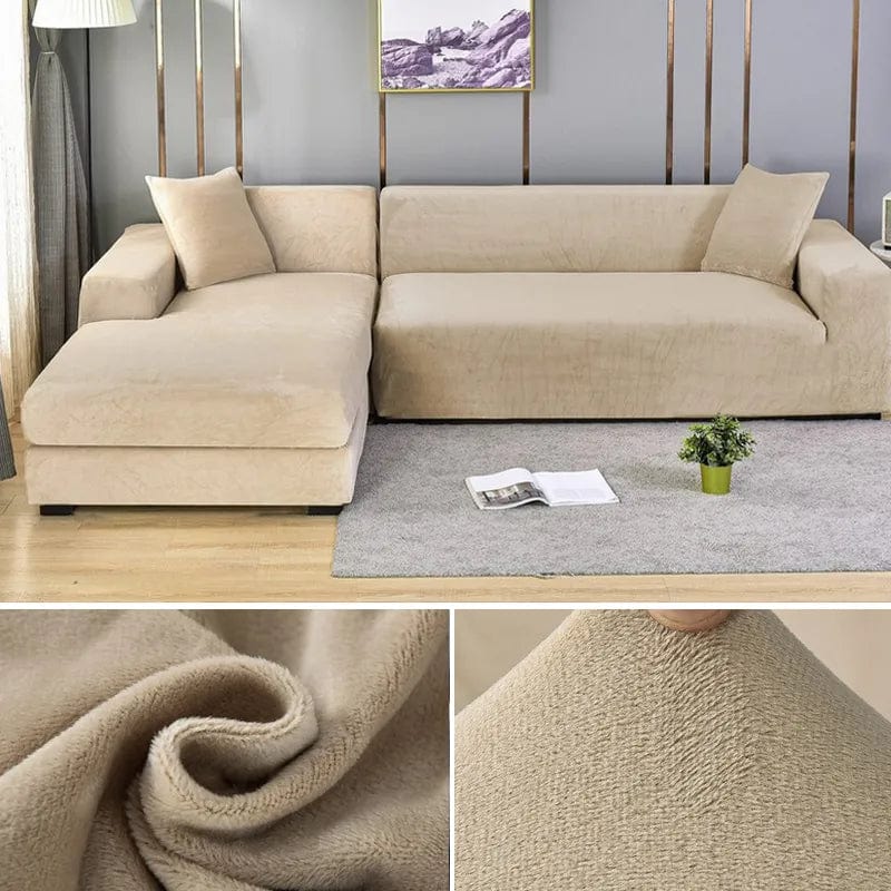 CouchCover - Morbido Copridivano Antiscivolo - Grigio