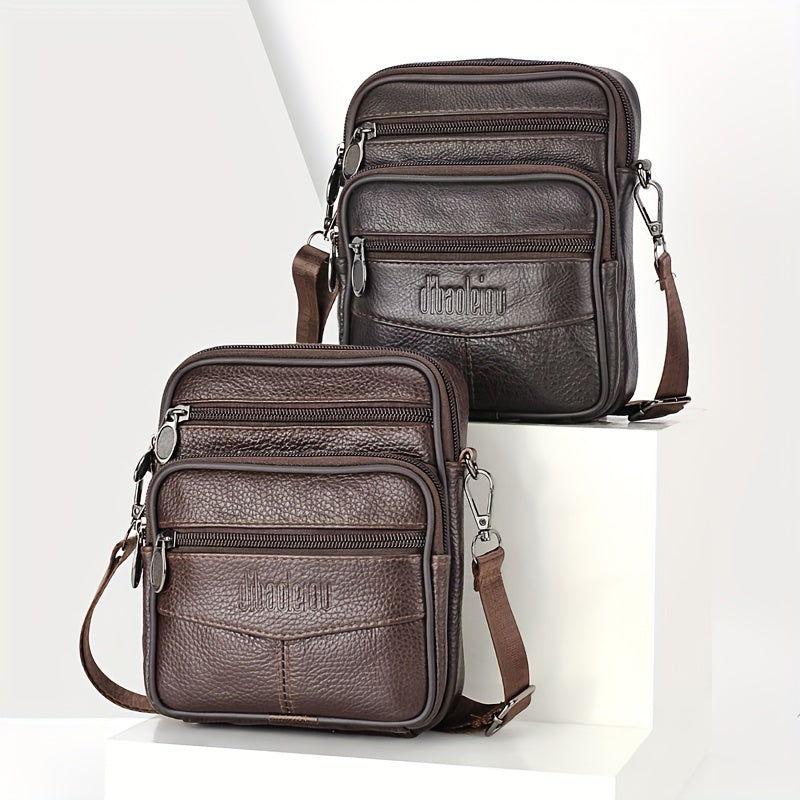 Borsa a Tracolla Uomo in Vera Pelle Nera - Nuova Collezione - - bags bags for men borsa borsa tracolla Crossbody Bags pelle Shoulder & Crossbody Bags tracolla uomo - Concept Palermo