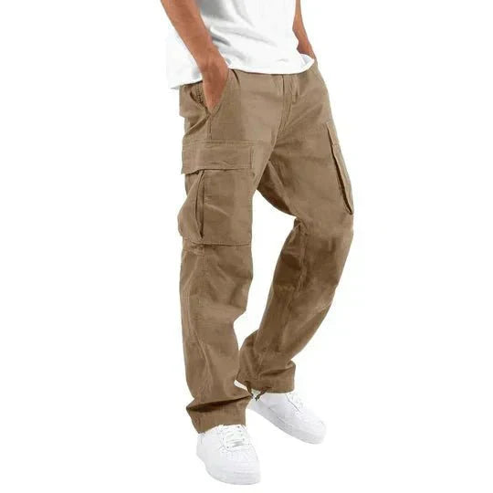 Pantaloni Cargo Daan Uomo - Resistenti, Tasche Multiple, Vestibilità Comoda - Cachi - cargo daan pantaloni pantaloni cargo pants uomo - Concept Palermo