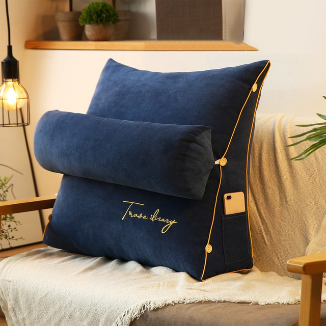Cuscino Triangolare da Letto per Schienale, Supporto Ergonomico Uomo/Donna, Grigio - - cuscino cuscino letto home & garden letto new_for_google schienale triangolare uomo Zeer gewild-tag - Concept Palermo
