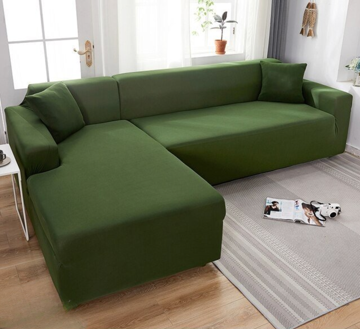Copridivano Elastico SofCove Idrorepellente Lavabile per Divani 2, 3 o 4 Posti - verde - copridivano cover durata elastic band elastico home & garden idrorepellente lavabile prolunga Sofa Sofa cover sofcove Washable cover - Concept Palermo