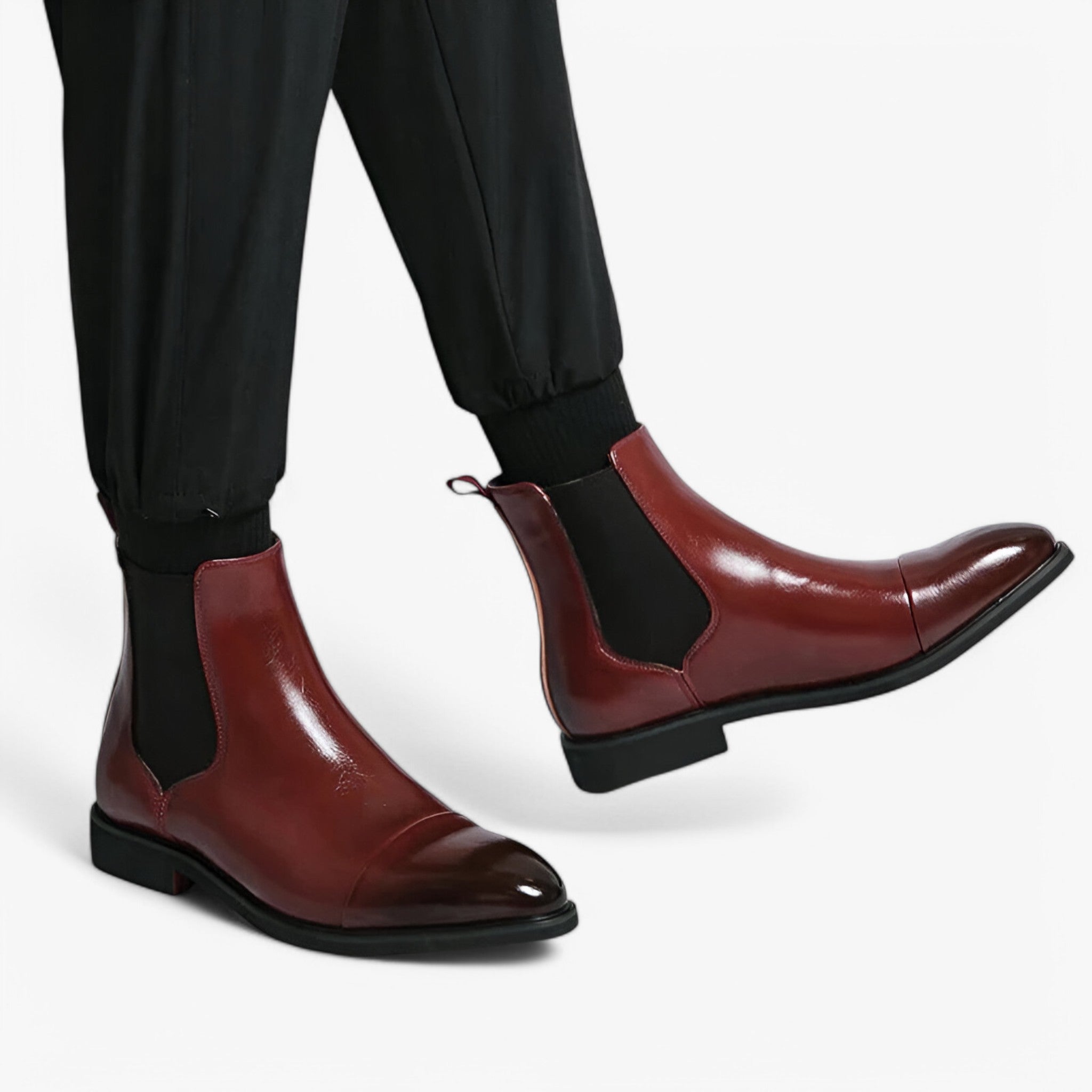 Stivali Chelsea Uomo Neri in Vera Pelle – Eleganti, Comodi, Disponibili Varie Taglie - - chelsea pelle schoenen shoes stivali stivali chelsea uomo vera - Concept Palermo