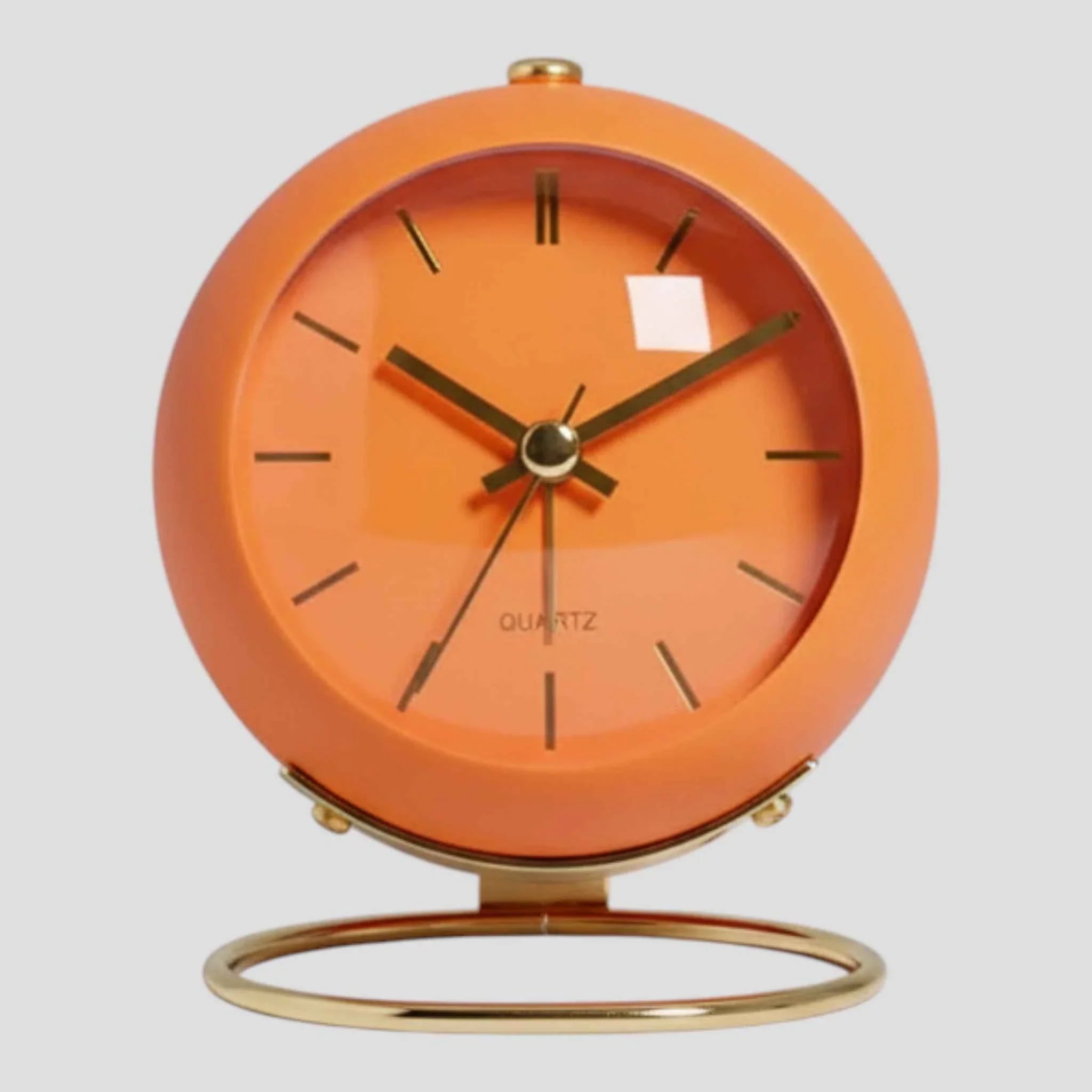 Sveglia da Scrivania Al Quarzo Silenzioso - Orologio da Tavolo Vintage per Camera da Letto/Ufficio