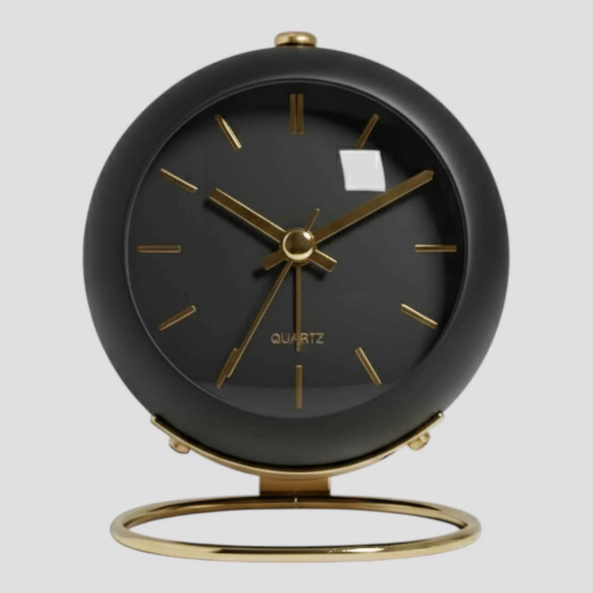 Sveglia da Scrivania Al Quarzo Silenzioso - Orologio da Tavolo Vintage per Camera da Letto/Ufficio