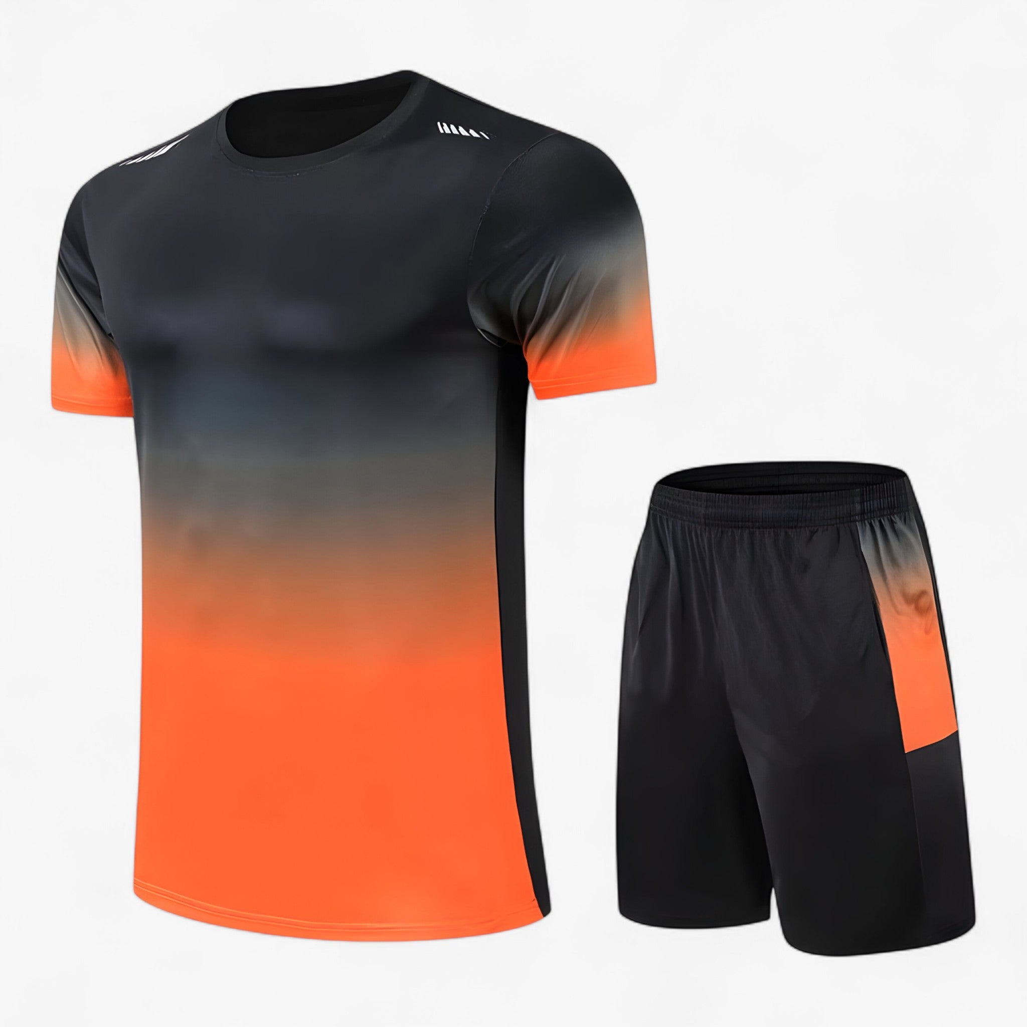 Set Sportivo da Uomo – Libertà di Movimento, Stile Senza Sforzo - Oranje - abbigliamento palestra activewear libertà movimento outfit da allenamento set sportivo da uomo set sportivo uomo sforzo sportivo sportivo uomo stile tuta sportiva uomo uomo - Concept Palermo