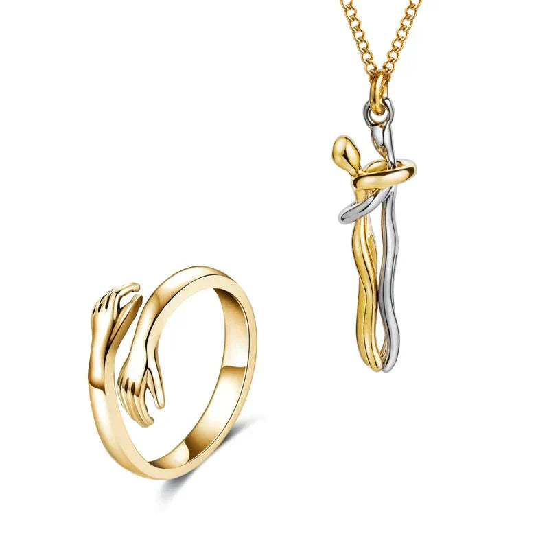 Calzini Lana Merino Donna Morbida 2x1 - Taglia Unica. Regalo Perfetto! - Catena + anello in oro (2 catene e 2 anelli) - amata donna jewelry lana NECKLACES Necklaces for Women persona prezzo regalo - Concept Palermo
