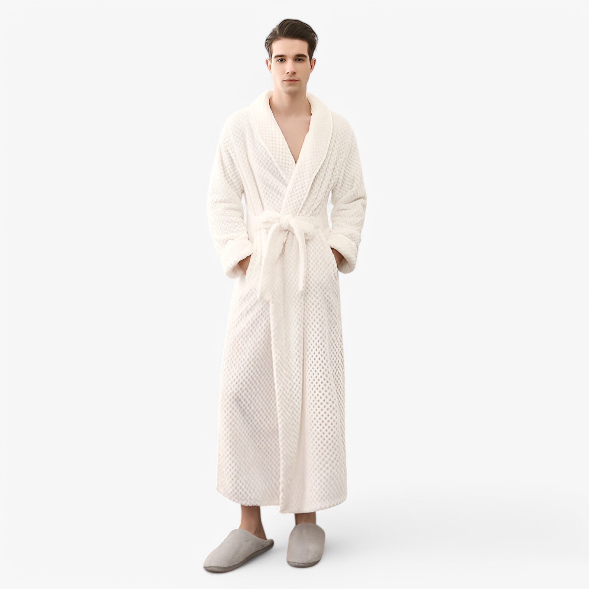 Morbido Accappatoio in Pile Donna - - accappatoio accappatoio pile Autumn Bathrobes donna Fleece Fluffy Long Sleeve Nightgown Pajama pile Pocket Robe Sleepwear sofia | morbido accappatoio in pile - € Solid Color Spring Winter Women - Concept Palermo