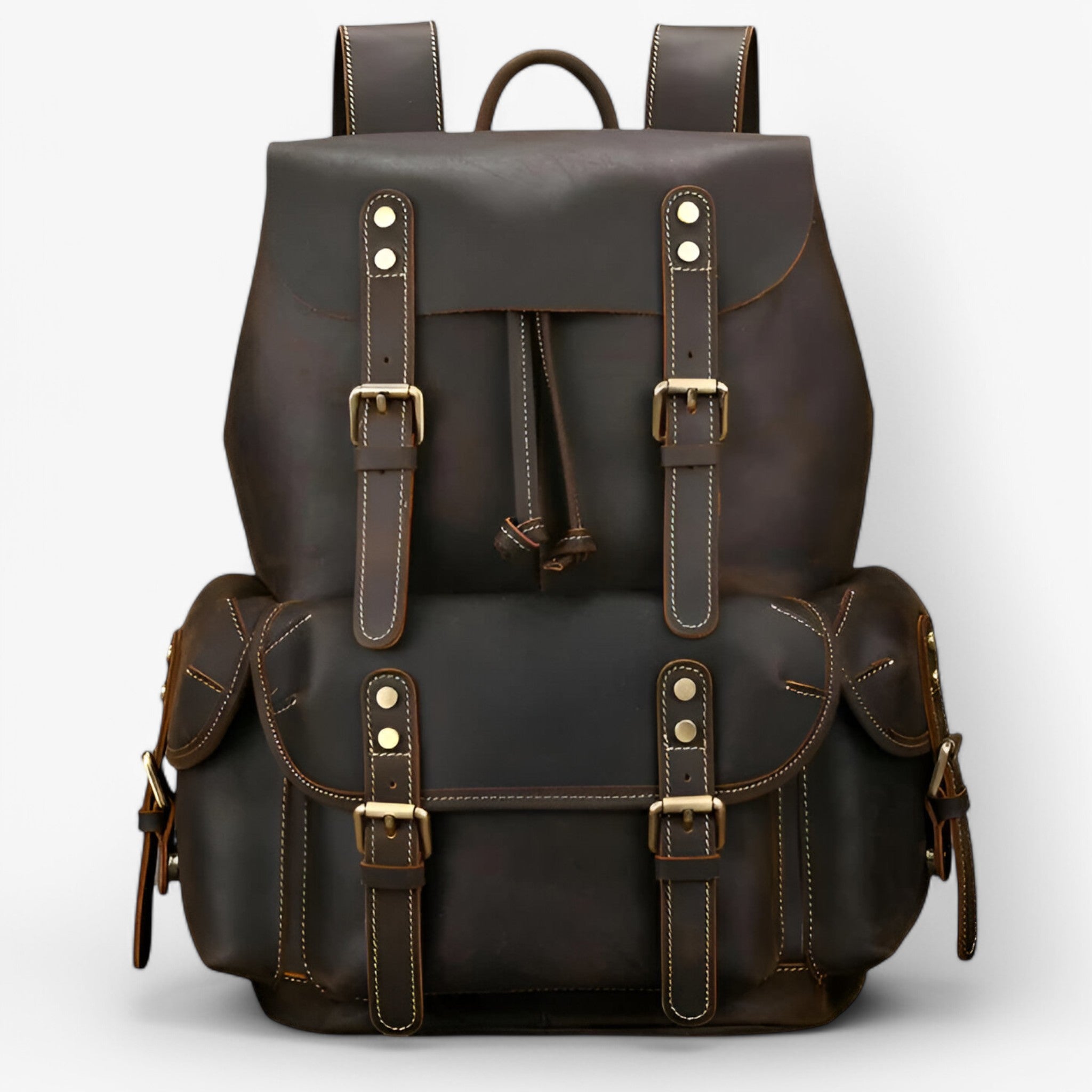 Zaino di Lusso in Pelle Integrale Uomo - - accessoires bags integrale pelle tassen uomo zaino zaino pelle - Concept Palermo