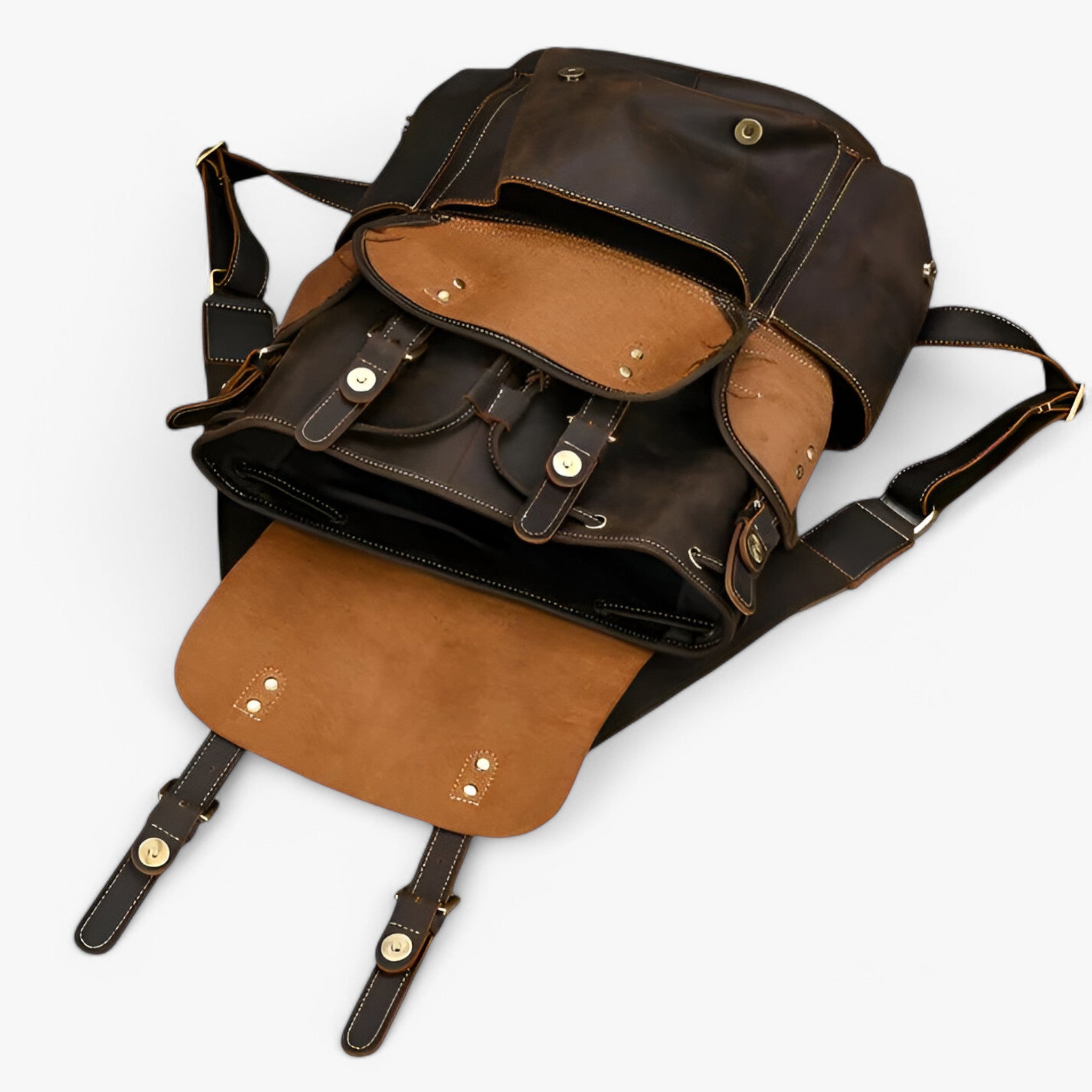 Zaino di Lusso in Pelle Integrale Uomo - - accessoires bags integrale pelle tassen uomo zaino zaino pelle - Concept Palermo